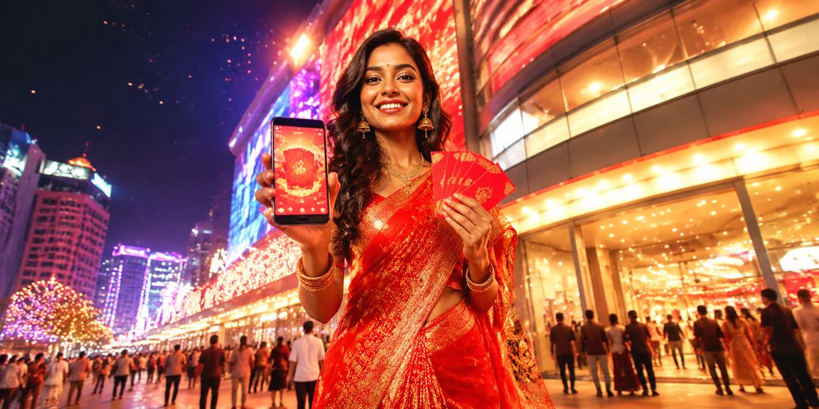 Mobile device showing sports betting interface in India