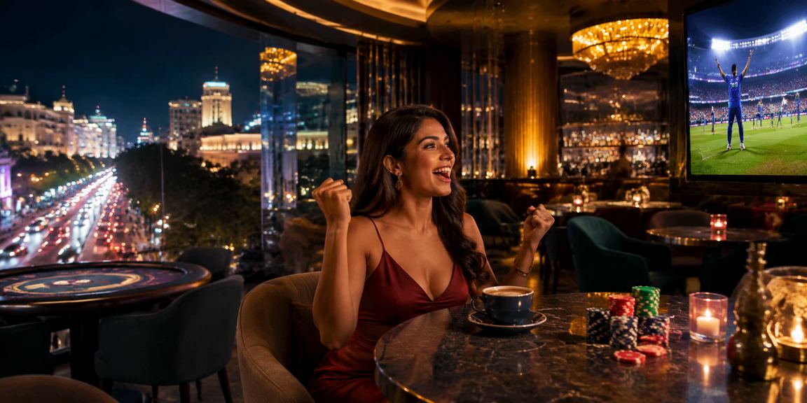 Online slots reels spinning with vibrant casino lights